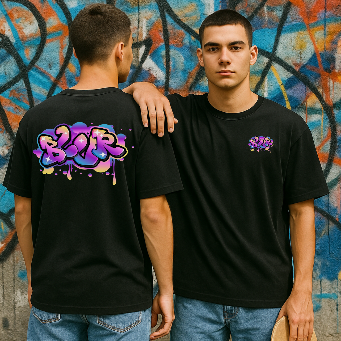 SK T-Shirt Streetwear Blur