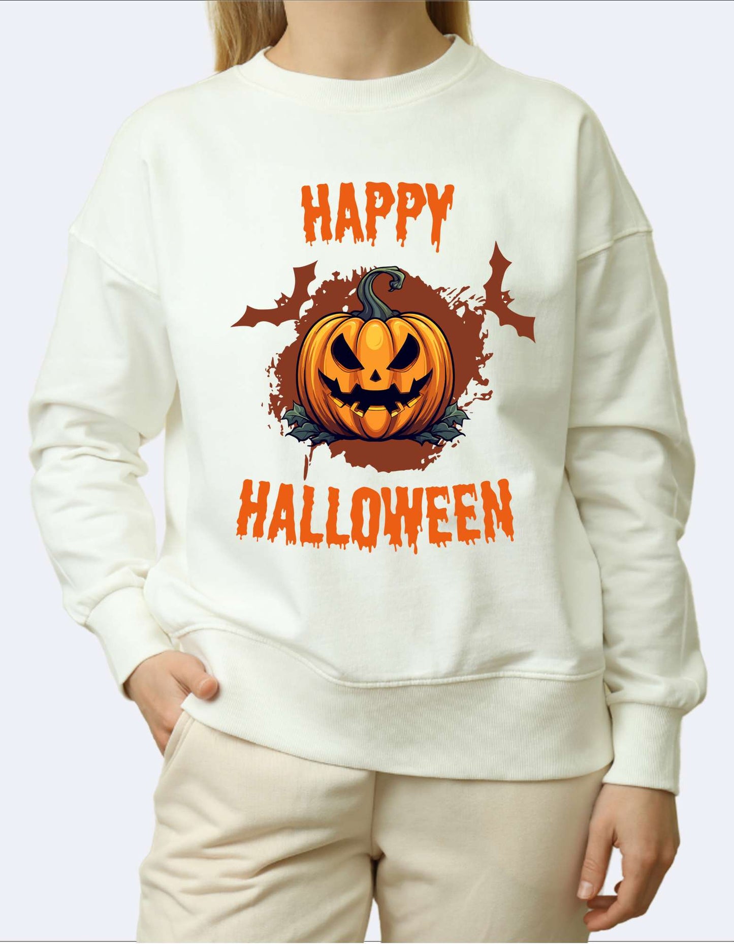 SK Sweatshirt Evil Pumpkin