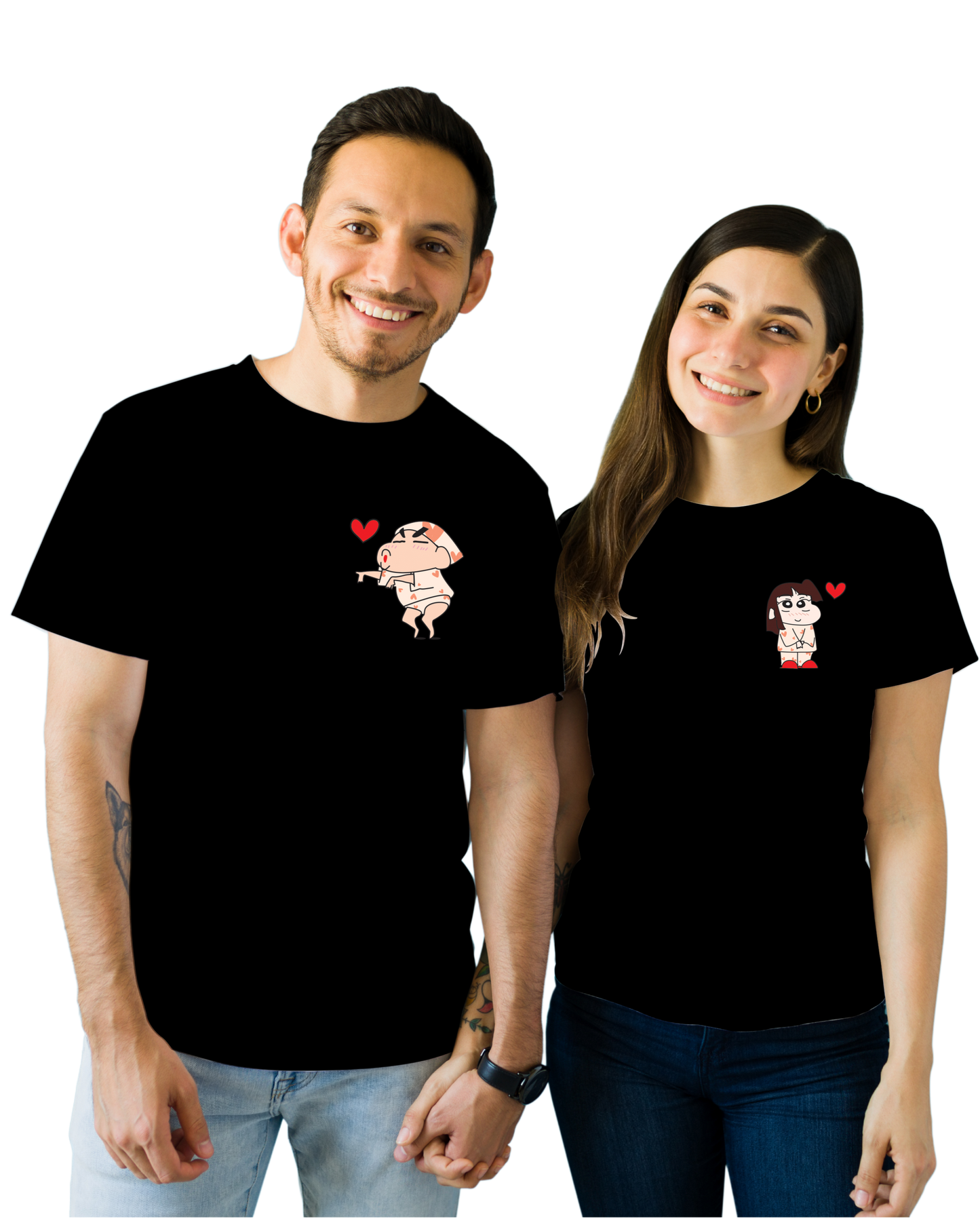 SK T-Shirt Couple Shin Chan Cute Valentine