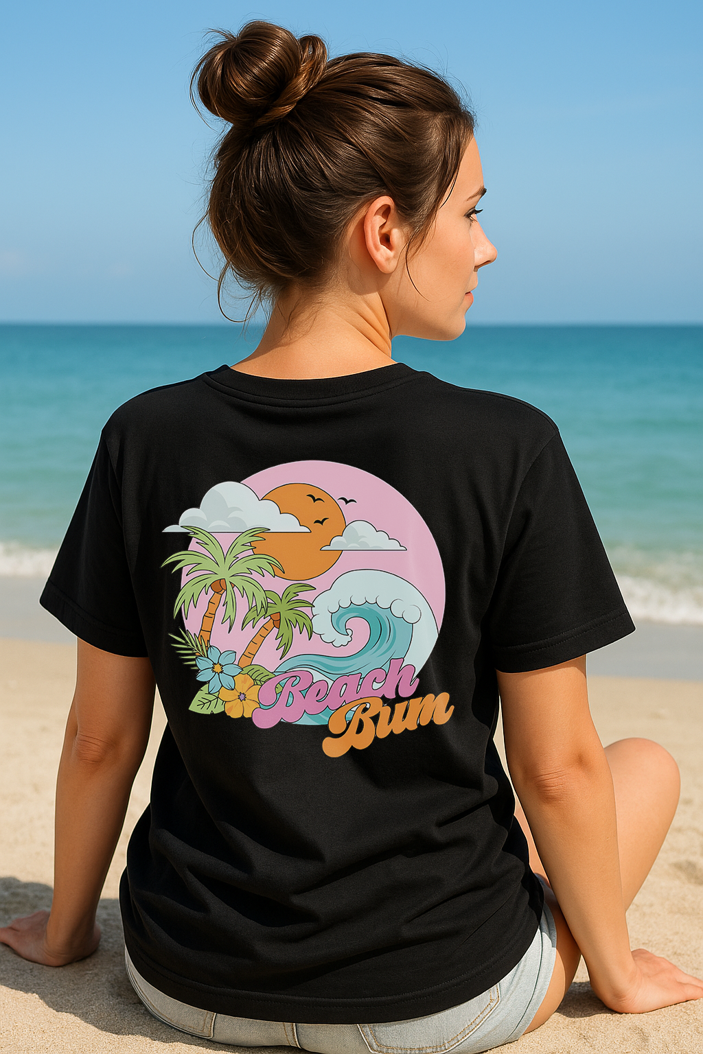SK T-Shirt Summer Beach Bum