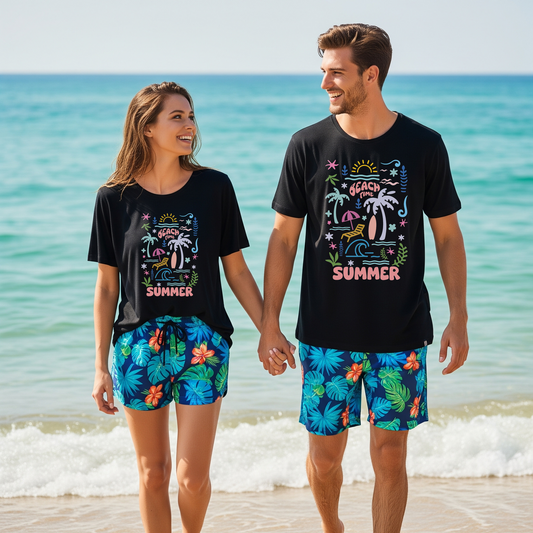 SK T-Shirt Summer Beach Time