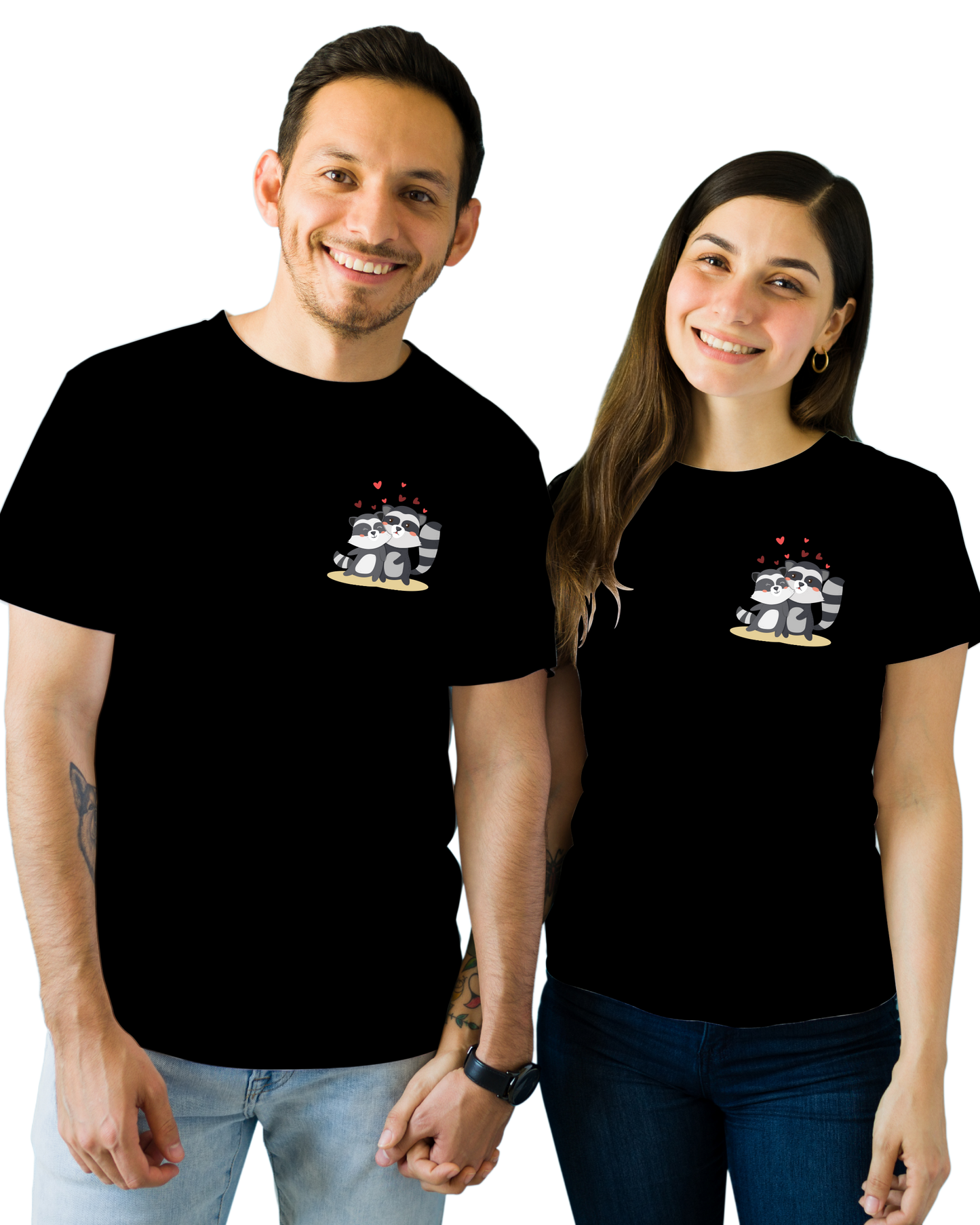 SK T-Shirt Couple Raccun Cute