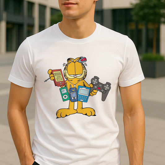SK T-Shirt Garfield Retro Tech
