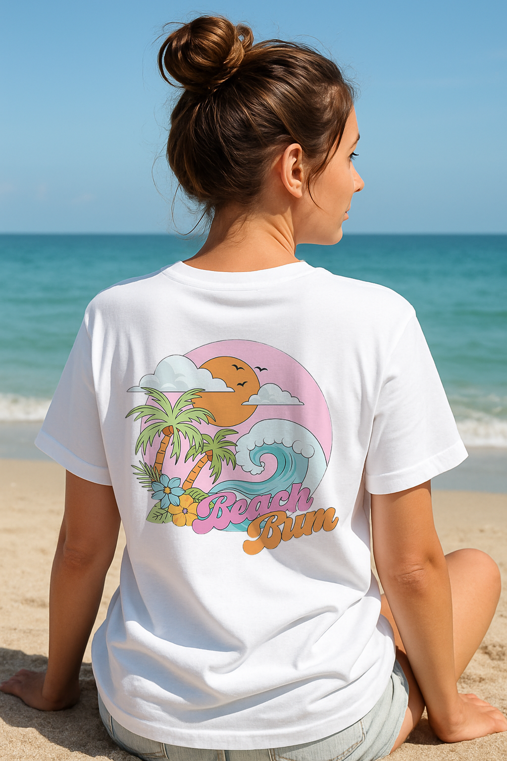 SK T-Shirt Summer Beach Bum