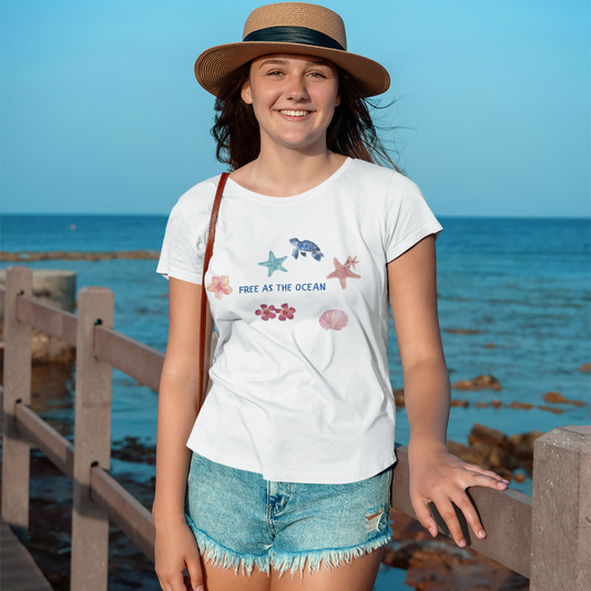 SK T-Shirt Summer Free As The Ocean