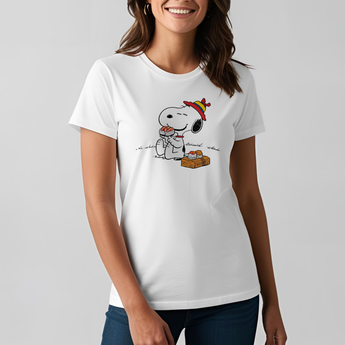 SK T-Shirt Snoopy Sushi
